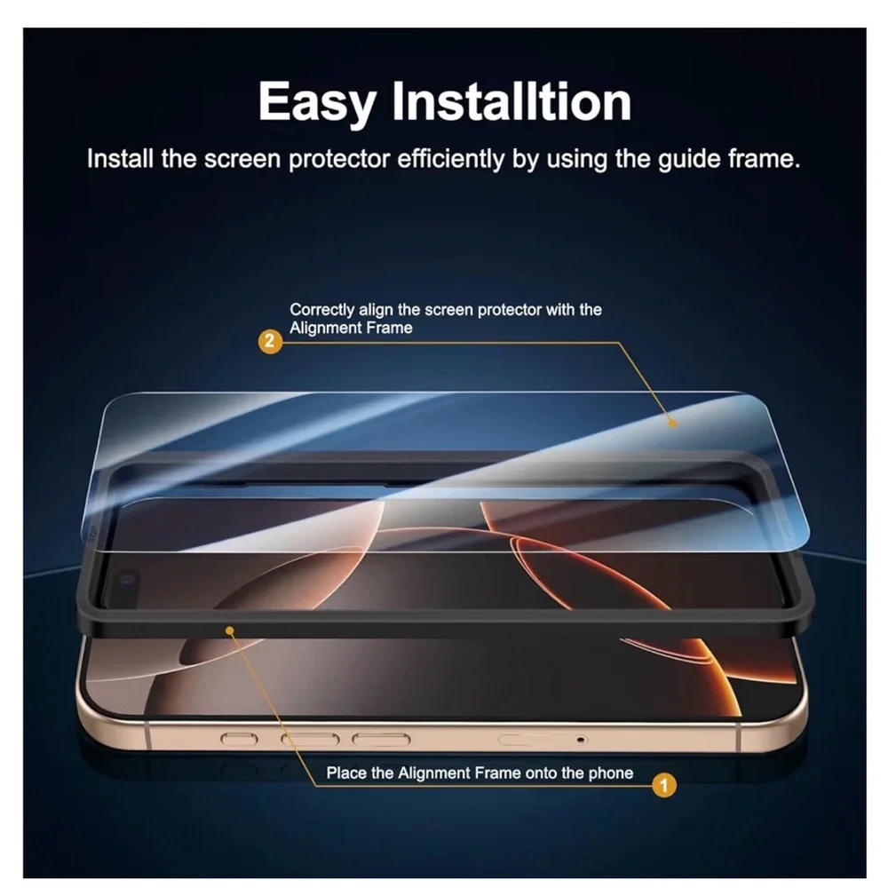 NEW'C 3 Pack Designed for iPhone 17/17 Pro,iPhone 16 Pro Screen Protector